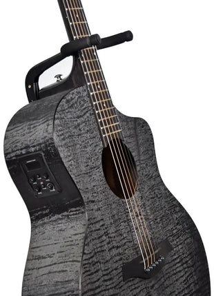 Chord Nomad Electro-Acoustic Guitar  Black Quilted Maple Chord