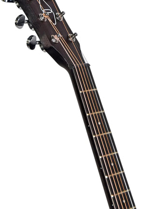 Chord Nomad Electro-Acoustic Guitar  Black Quilted Maple Chord