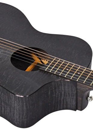 Chord Nomad Electro-Acoustic Guitar  Black Quilted Maple Chord