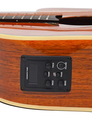 Chord Sundown Electro-Acoustic Western Guitar - Dark Zebrano Chord