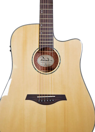 Sevinia Sevinia W41C Solid Spruce Top with Mahogany Back & Sides Sevinia