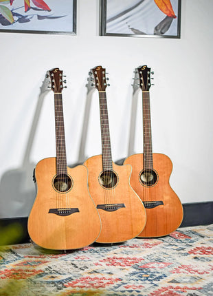 Sevinia Sevinia OM40 Solid Cedar Top with Rosewood Back & Sides Sevinia