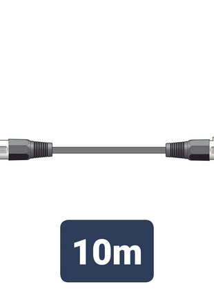 QTX DMX lighting lead, 3-pin XLR plug to 3-pin XLR socket - 10.0m QTX