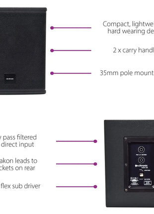 Citronic CASA-12B Passive Sub 400Wrms Citronic