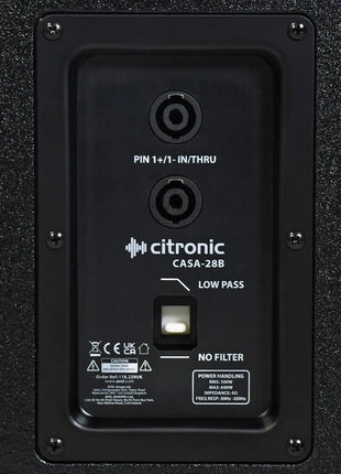 Citronic CASA-28B Passive Sub Cabinet 300Wrms Citronic