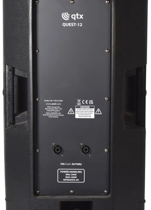 QTX QUEST-12 Passive PA Cabinet 400W max QTX