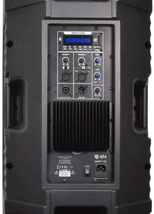 QTX QUEST-15A Active PA Cabinet 880W peak QTX