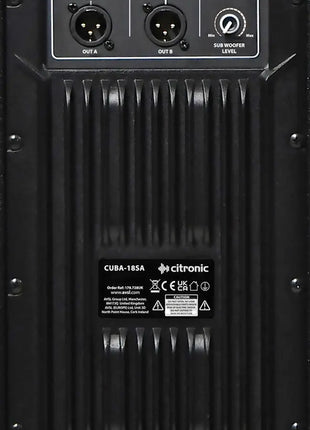 Citronic CUBA-18SA Active Sub Cabinet 1200W rms Citronic