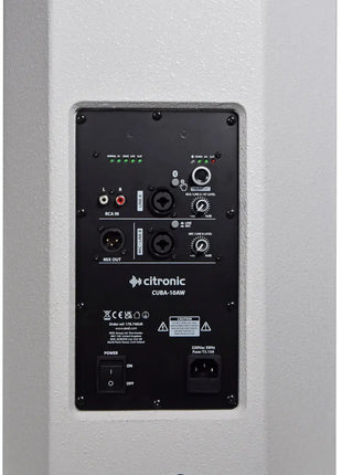 Citronic CUBA-10A Active Full-Range Cab 270W - White Citronic