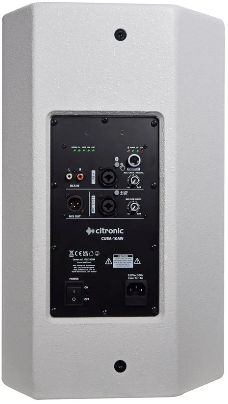Citronic CUBA-10A Active Full-Range Cab 270W - White Citronic