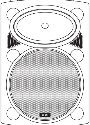 QTX QR10PA Portable PA 10 inch QTX