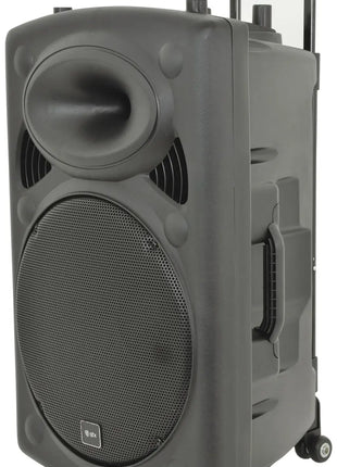 QR Series Portable Powered PA Units QR15PA Portable PA 15 inch QTX