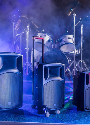 QTX QX12PA portable PA unit with USB/SD/FM player & Bluetooth QTX