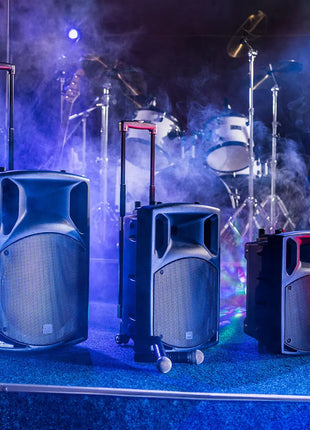 QTX QX15PA portable PA unit with USB/SD/FM player & Bluetooth QTX