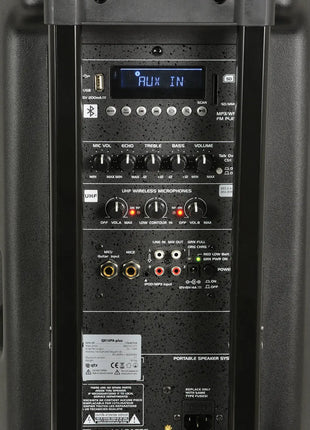 QTX QX15PA-PLUS Portable PA UHF USB/SD/FM/BT QTX