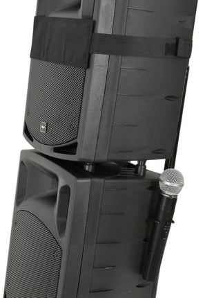 QTX PAV8 portable PA set + 2 UHF mics, CD/DVD, USB/SD & Bluetooth QTX