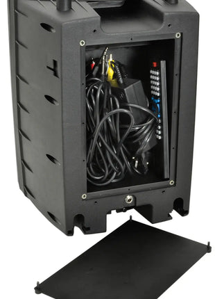 QTX PAV8 portable PA set + 2 UHF mics, CD/DVD, USB/SD & Bluetooth QTX