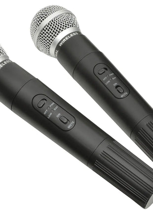 QTX PAV8 portable PA set + 2 UHF mics, CD/DVD, USB/SD & Bluetooth QTX