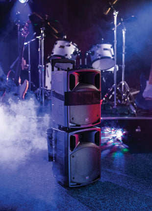 QTX PAV8 portable PA set + 2 UHF mics, CD/DVD, USB/SD & Bluetooth QTX