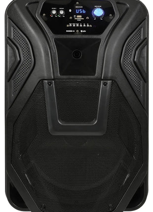 QTX Busker-15 PA + 2 x VHF mics + USB/SD/FM/BT QTX