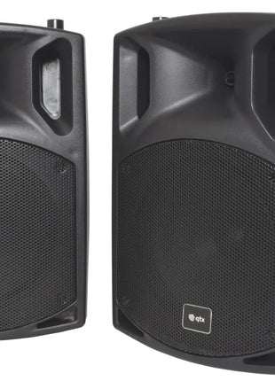 QTX PAV10 portable PA set + 2 UHF mics, CD/DVD, USB/SD & Bluetooth QTX