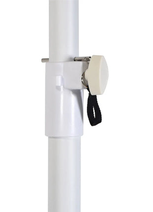 QTX Speaker Stand with Square Base - White QTX
