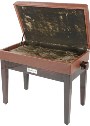 Chord Piano bench with storage - brown Chord