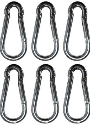 Citronic Pack of 6 x Spring Carabiners Citronic