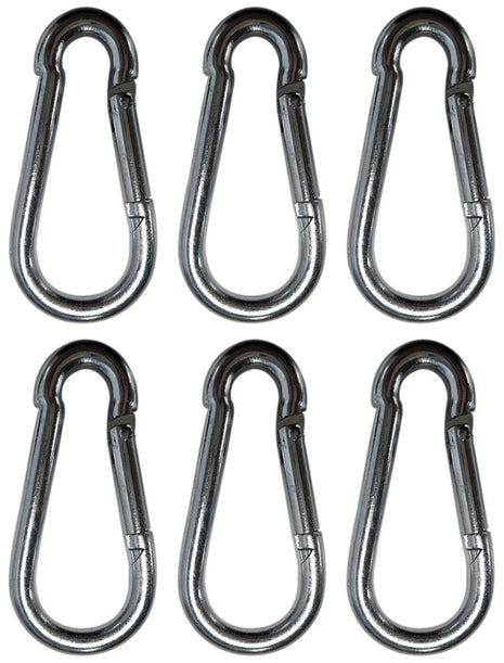 Citronic Pack of 6 x Spring Carabiners Citronic