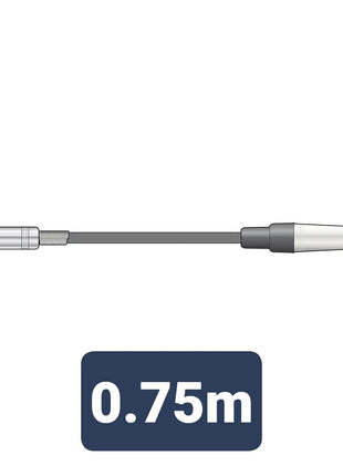 Citronic Classic Audio Lead 6.3mm Jack - 3.5mm Jack 0.75m Citronic