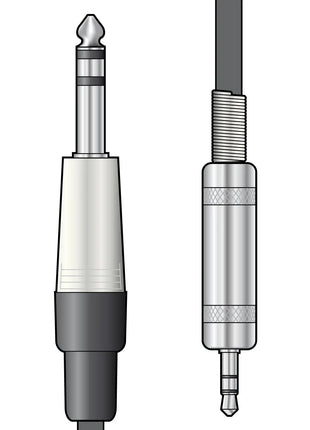 Citronic Classic Audio Lead 6.3mm Jack - 3.5mm Jack 1.5m Citronic