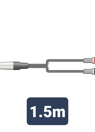Citronic Classic Audio Lead 6.3mm TRS Jack - 2 RCA Plugs 1.5m Citronic