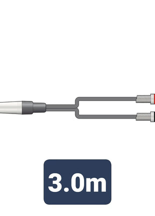 Citronic Classic Audio Lead 6.3mm TRS Jack - 2 RCA Plugs 3.0m Citronic