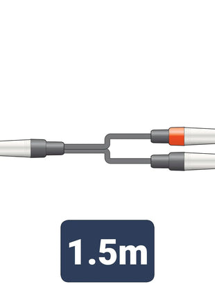 Citronic Classic Audio Lead 6.3mm TRS Jack - 2 6.3mm Jacks 1.5m Citronic