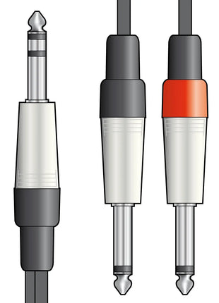 Citronic Classic Audio Lead 6.3mm TRS Jack - 2 6.3mm Jacks 6.0m Citronic