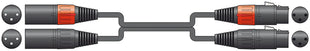 Citronic Classic Audio Lead 2 XLR Female - 2 XLR Male 3.0m Citronic