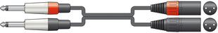 Citronic Classic Audio Lead 2 Mono Jack - 2 XLR Male 3.0m Citronic