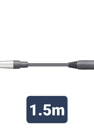 Citronic Classic Audio Lead Mono Jack - XLR Male 1.5m Citronic