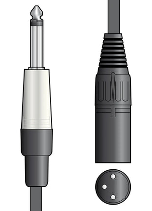 Citronic Classic Audio Lead Mono Jack - XLR Male 1.5m Citronic