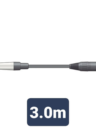 Citronic Classic Audio Lead Mono Jack - XLR Male 3.0m Citronic