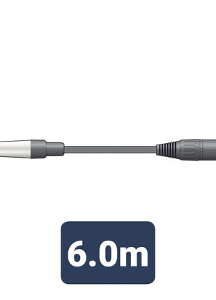 Citronic Classic Audio Lead Mono Jack - XLR Male 6.0m Citronic