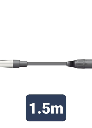 Citronic Classic Audio Lead TRS 6.3mm Jack - XLR Male 1.5m Citronic