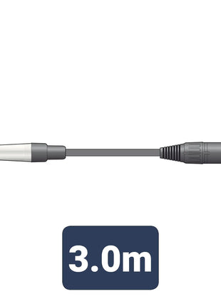 Citronic Classic Audio Lead TRS 6.3mm Jack - XLR Male 3.0m Citronic