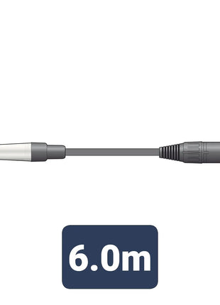 Citronic Classic Audio Lead TRS 6.3mm Jack - XLR Male 6.0m Citronic
