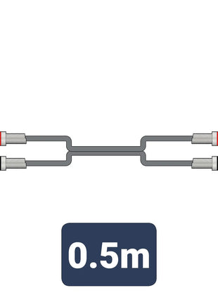 Citronic Classic Audio Lead 2 RCA Plugs - 2 RCA Plugs 0.5m Citronic