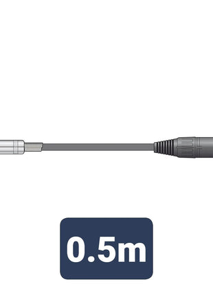 Citronic Classic Audio Lead 3.5mm Jack Plug - XLR Male 0.5m Citronic