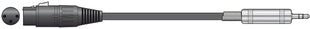 Citronic Classic Audio Lead XLR Female - 3.5mm Stereo Jack 0.5m Citronic