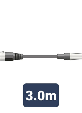 QTX Essential Microphone Lead XLR - Jack 3.0m QTX
