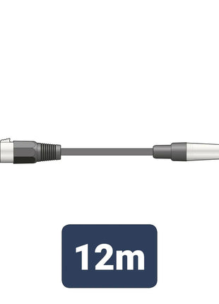QTX Essential Microphone Lead XLR - Jack 12.0m QTX