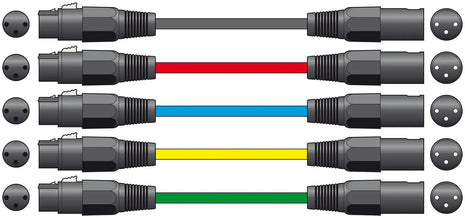 Citronic Classic Microphone Lead XLR Female - Male 1.5m Black Citronic